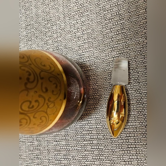 Rare Vintage Vecchia Amber Murano Blown Glass Decanter - Picture 3 of 6